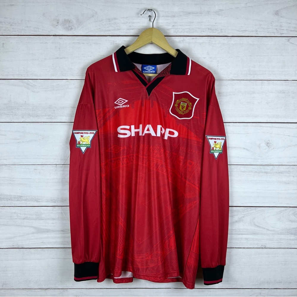 Manchester United Cantona Umbro Soccer Football Jersey fits XL